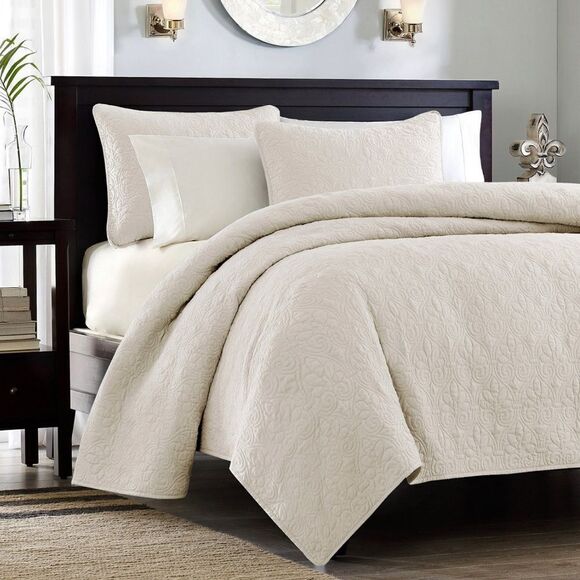 Madison Park - Quebec 2-Pc. Quilt Set, Twin/Twin XL - Ivory - Picture 1 of 6